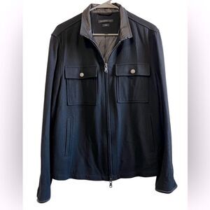 John Varvatos Luxe Black Zip Jacket Men’s